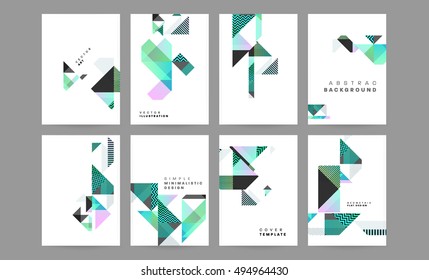 Plantilla de fondo geométrico para cubiertas, volantes, pancartas, carteles y carteles, puede utilizarse para presentaciones y portadas de libros, ilustración vectorial EPS10
