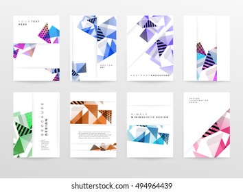 Geometric background Template for covers, flyers, banners, posters and placards, may be used for presentations and book covers, EPS10 vector illustration
