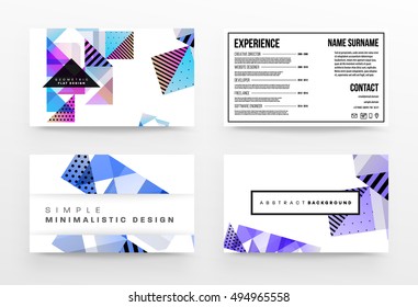 Geometric background Template for covers, flyers, banners, posters and placards, may be used for presentations and book covers, EPS10 vector illustration