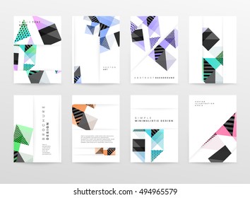 Geometric background Template for covers, flyers, banners, posters and placards, may be used for presentations and book covers, EPS10 vector illustration