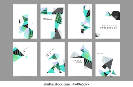 Geometric background Template for covers, flyers, banners, posters and placards, may be used for presentations and book covers, EPS10 vector illustration