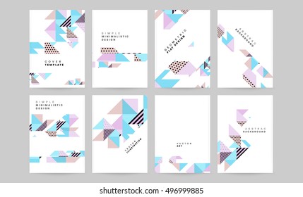 Geometric background Template for covers, flyers, banners, posters and placards, may be used for presentations and book covers, EPS10 vector illustration