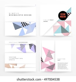 Geometrischer Hintergrund Vorlage für Cover, Flyer, Banner, Poster und Plakate, kann für Präsentationen und Buchumschläge, EPS10 Vektorgrafik, verwendet werden