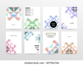 Geometric background Template for covers, flyers, banners, posters and placards, may be used for presentations and book covers, EPS10 vector illustration