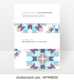 Geometric background Template for covers, flyers, banners, posters and placards, may be used for presentations and book covers, EPS10 vector illustration