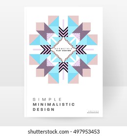Geometric background Template for covers, flyers, banners, posters and placards, may be used for presentations and book covers, EPS10 vector illustration