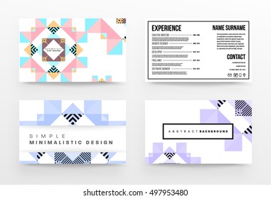 Geometric background Template for covers, flyers, banners, posters and placards, may be used for presentations and book covers, EPS10 vector illustration
