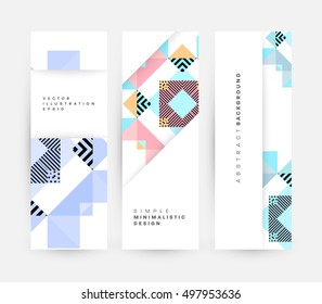 Geometric background Template for covers, flyers, banners, posters and placards, may be used for presentations and book covers, EPS10 vector illustration