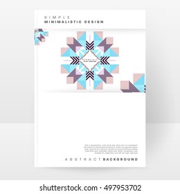 Geometric background Template for covers, flyers, banners, posters and placards, may be used for presentations and book covers, EPS10 vector illustration