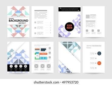 Geometric background Template for covers, flyers, banners, posters and placards, may be used for presentations and book covers, EPS10 vector illustration
