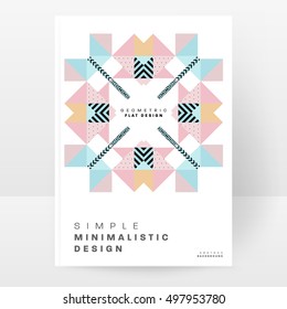 Geometrischer Hintergrund Vorlage für Cover, Flyer, Banner, Poster und Plakate, kann für Präsentationen und Buchumschläge, EPS10 Vektorgrafik, verwendet werden