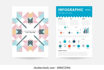 Plantilla de fondo geométrico para cubiertas, volantes, pancartas, carteles y carteles, puede utilizarse para presentaciones y portadas de libros, ilustración vectorial EPS10