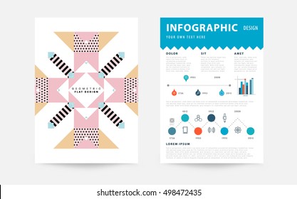 Plantilla de fondo geométrico para cubiertas, volantes, pancartas, carteles y carteles, puede utilizarse para presentaciones y portadas de libros, ilustración vectorial EPS10