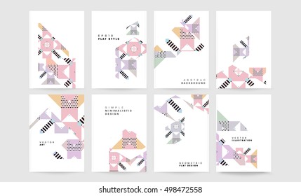 Geometric background Template for covers, flyers, banners, posters and placards, may be used for presentations and book covers, EPS10 vector illustration