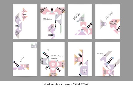 Plantilla de fondo geométrico para cubiertas, volantes, pancartas, carteles y carteles, puede utilizarse para presentaciones y portadas de libros, ilustración vectorial EPS10