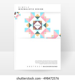 Geometric background Template for covers, flyers, banners, posters and placards, may be used for presentations and book covers, EPS10 vector illustration