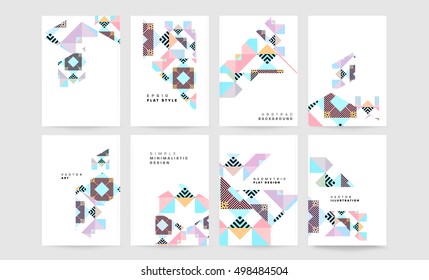 Plantilla de fondo geométrico para cubiertas, volantes, pancartas, carteles y carteles, puede utilizarse para presentaciones y portadas de libros, ilustración vectorial EPS10
