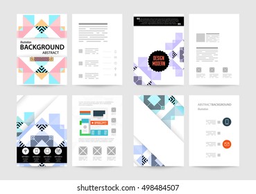 Geometrischer Hintergrund Vorlage für Cover, Flyer, Banner, Poster und Plakate, kann für Präsentationen und Buchumschläge, EPS10 Vektorgrafik, verwendet werden