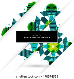 Geometric background Template for covers, flyers, banners, posters and placards, may be used for presentations and book covers, EPS10 vector illustration