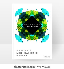 Geometric background Template for covers, flyers, banners, posters and placards, may be used for presentations and book covers, EPS10 vector illustration