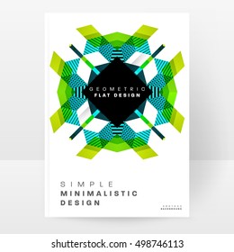 Geometric background Template for covers, flyers, banners, posters and placards, may be used for presentations and book covers, EPS10 vector illustration