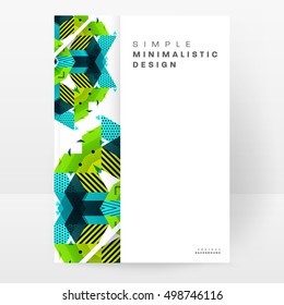 Geometrischer Hintergrund Vorlage für Cover, Flyer, Banner, Poster und Plakate, kann für Präsentationen und Buchumschläge, EPS10 Vektorgrafik, verwendet werden