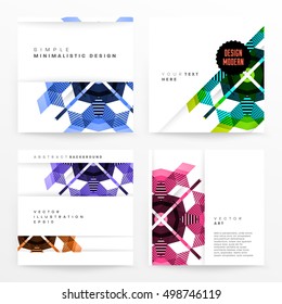 Geometric background Template for covers, flyers, banners, posters and placards, may be used for presentations and book covers, EPS10 vector illustration