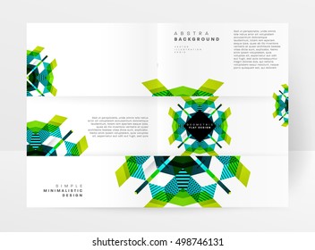 Geometric background Template for covers, flyers, banners, posters and placards, may be used for presentations and book covers, EPS10 vector illustration