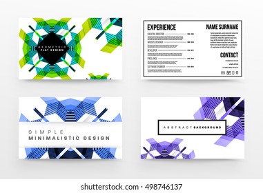 Geometrischer Hintergrund Vorlage für Cover, Flyer, Banner, Poster und Plakate, kann für Präsentationen und Buchumschläge, EPS10 Vektorgrafik, verwendet werden
