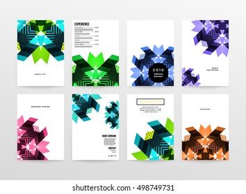 Geometric background Template for covers, flyers, banners, posters and placards, may be used for presentations and book covers, EPS10 vector illustration
