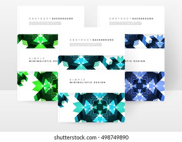 Plantilla de fondo geométrico para cubiertas, volantes, pancartas, carteles y carteles, puede utilizarse para presentaciones y portadas de libros, ilustración vectorial EPS10