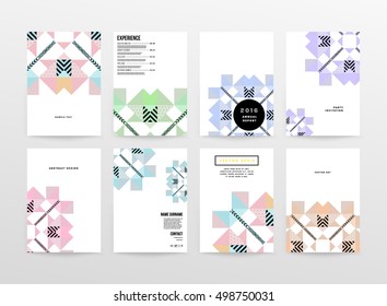Geometric background Template for covers, flyers, banners, posters and placards, may be used for presentations and book covers, EPS10 vector illustration