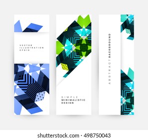Geometric background Template for covers, flyers, banners, posters and placards, may be used for presentations and book covers, EPS10 vector illustration