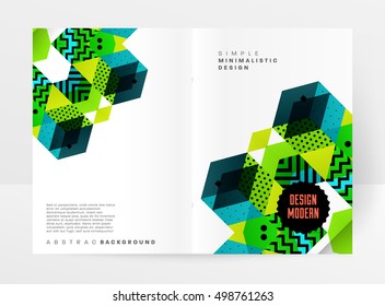 Geometric background Template for covers, flyers, banners, posters and placards, may be used for presentations and book covers, EPS10 vector illustration