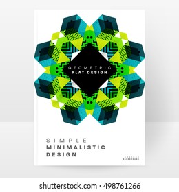 Geometric background Template for covers, flyers, banners, posters and placards, may be used for presentations and book covers, EPS10 vector illustration