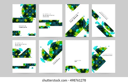 Plantilla de fondo geométrico para cubiertas, volantes, pancartas, carteles y carteles, puede utilizarse para presentaciones y portadas de libros, ilustración vectorial EPS10