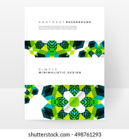 Geometric background Template for covers, flyers, banners, posters and placards, may be used for presentations and book covers, EPS10 vector illustration