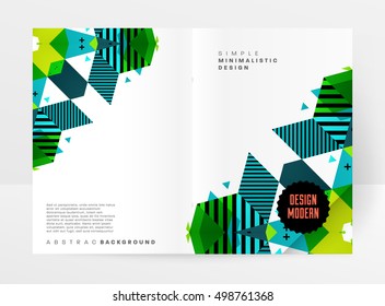 Geometric background Template for covers, flyers, banners, posters and placards, may be used for presentations and book covers, EPS10 vector illustration