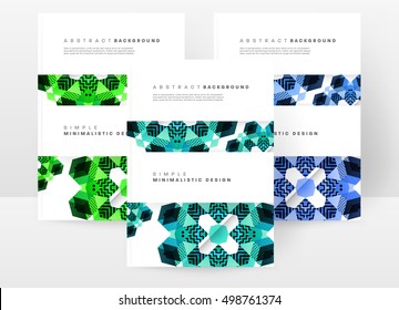 Geometric background Template for covers, flyers, banners, posters and placards, may be used for presentations and book covers, EPS10 vector illustration