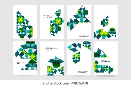 Geometric background Template for covers, flyers, banners, posters and placards, may be used for presentations and book covers, EPS10 vector illustration