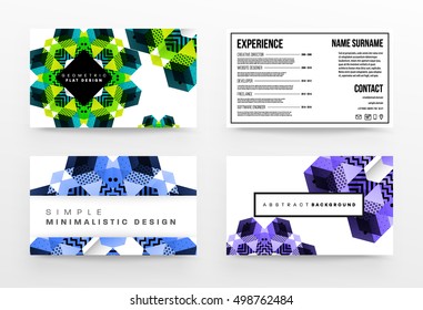 Geometrischer Hintergrund Vorlage für Cover, Flyer, Banner, Poster und Plakate, kann für Präsentationen und Buchumschläge, EPS10 Vektorgrafik, verwendet werden