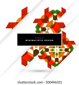 Geometric background Template for covers, flyers, banners, posters and placards, may be used for presentations and book covers, EPS10 vector illustration