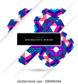 Geometric background Template for covers, flyers, banners, posters and placards, may be used for presentations and book covers, EPS10 vector illustration