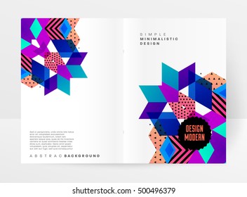 Geometric background Template for covers, flyers, banners, posters and placards, may be used for presentations and book covers, EPS10 vector illustration