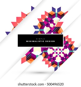 Geometric background Template for covers, flyers, banners, posters and placards, may be used for presentations and book covers, EPS10 vector illustration