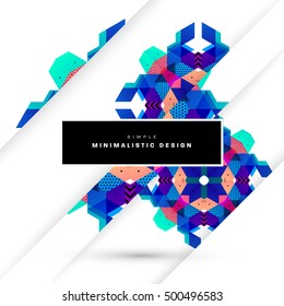 Geometric background Template for covers, flyers, banners, posters and placards, may be used for presentations and book covers, EPS10 vector illustration