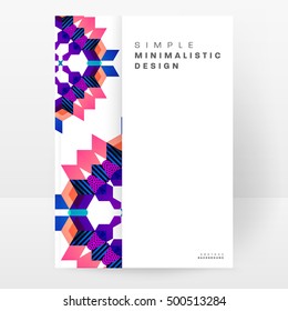 Geometric background Template for covers, flyers, banners, posters and placards, may be used for presentations and book covers, EPS10 vector illustration