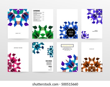 Geometric background Template for covers, flyers, banners, posters and placards, may be used for presentations and book covers, EPS10 vector illustration