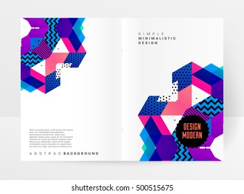 Geometric background Template for covers, flyers, banners, posters and placards, may be used for presentations and book covers, EPS10 vector illustration
