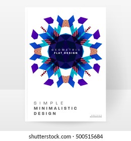Geometric background Template for covers, flyers, banners, posters and placards, may be used for presentations and book covers, EPS10 vector illustration